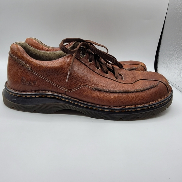 Dr. Martens 11200 brown pebbled leather lace-up oxford shoes, Mens 11 - Picture 13 of 14